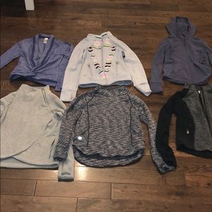 Tons of Athleta Girl and ivivva jackets!!!